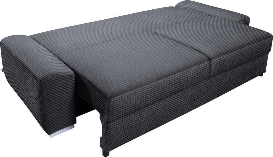 Exxpo sofa fashion 2-zitsbank SOLSBURY bank slaapbank incl. pocketvering-bekleding bedfunctie en opbergruimte in cord - Foto 6