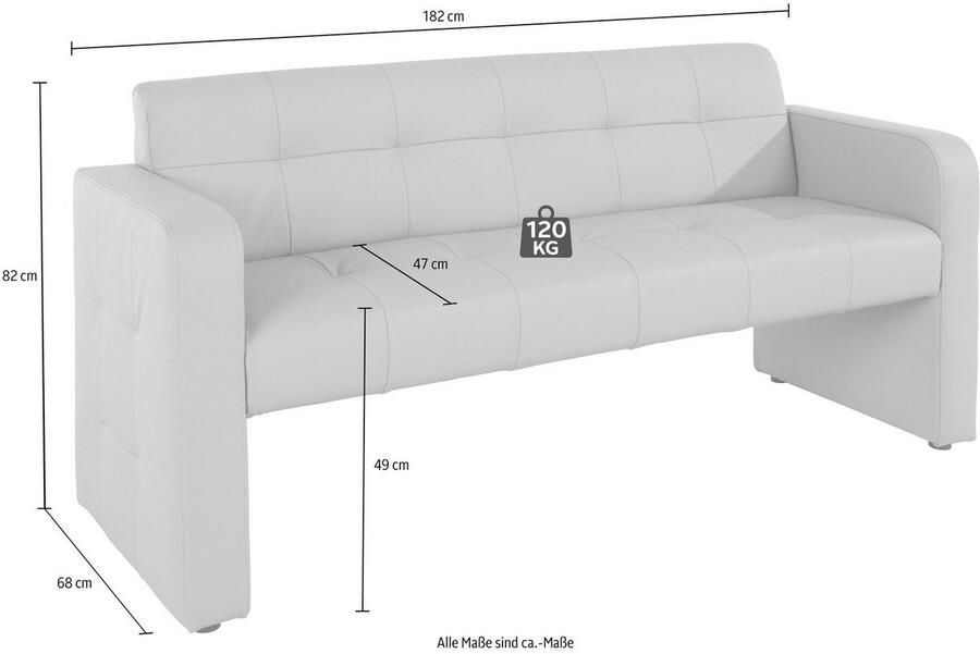 Exxpo sofa fashion Bank Barista keukenbank met comfortabele zithoogte van 49 cm geweldige detailafwerking vrij in de ruimte te plaatsen - Foto 2