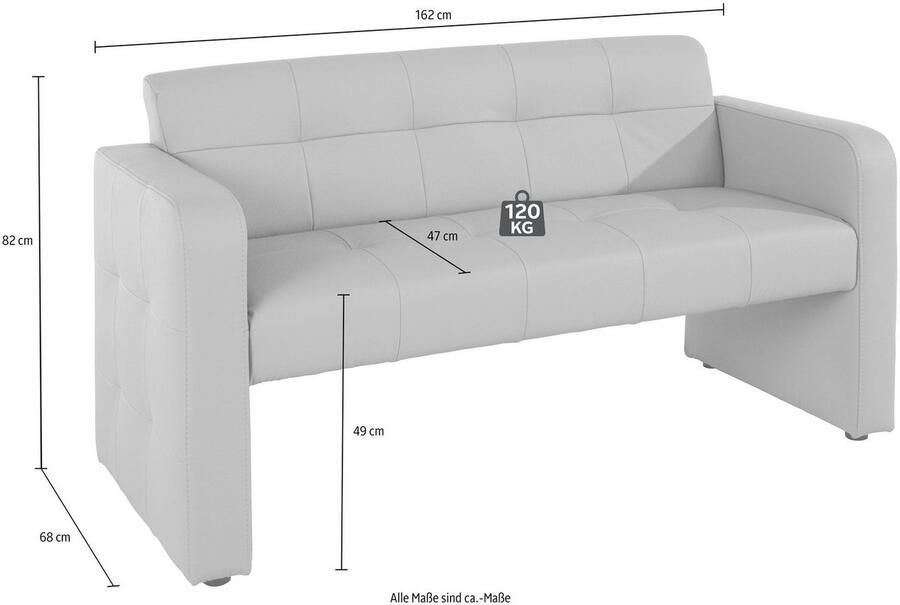 Exxpo sofa fashion Bank Barista keukenbank zithoogte 49 cm compacte afmetingen - Foto 2