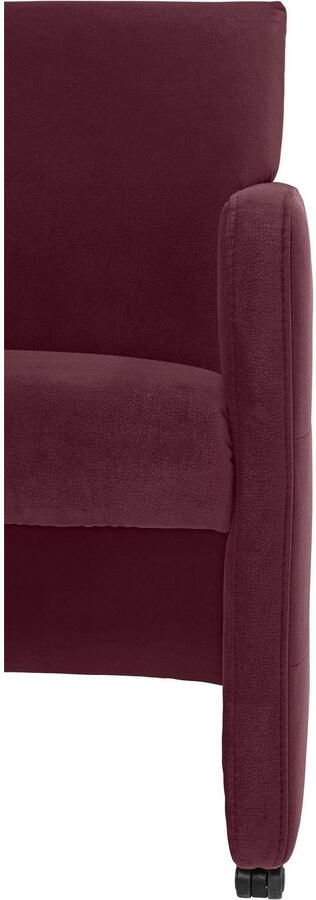 Exxpo sofa fashion Eetkamerstoel Barista lounge stoel op wielen met hoge bodemvrijheid smalle armleuningen totale breedte ca. 61 cm comfortabele zithoogte ca. 49 cm - Foto 8