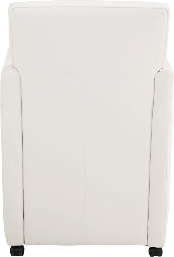 Exxpo sofa fashion Eetkamerstoel Barista lounge stoel op wielen met hoge bodemvrijheid smalle armleuningen totale breedte ca. 61 cm comfortabele zithoogte ca. 49 cm - Foto 6