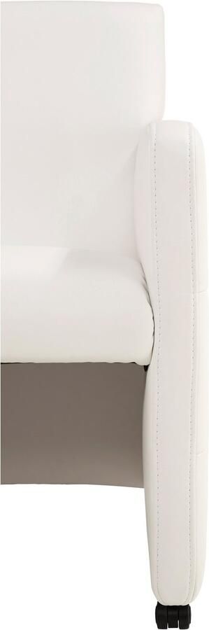 Exxpo sofa fashion Eetkamerstoel Barista lounge stoel op wielen met hoge bodemvrijheid smalle armleuningen totale breedte ca. 61 cm comfortabele zithoogte ca. 49 cm - Foto 9