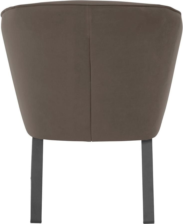 Exxpo sofa fashion Fauteuil Americano loungestoel met bies en metalen poten verschillende typen bekleding 1 stuk - Foto 2