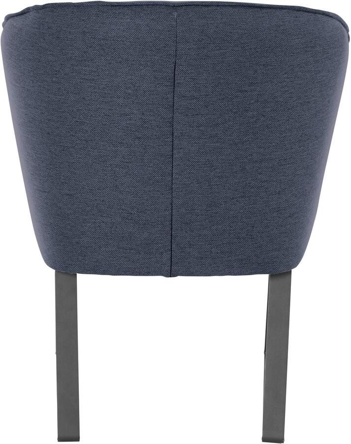 Exxpo sofa fashion Fauteuil Americano loungestoel met bies en metalen poten verschillende typen bekleding 1 stuk - Foto 3