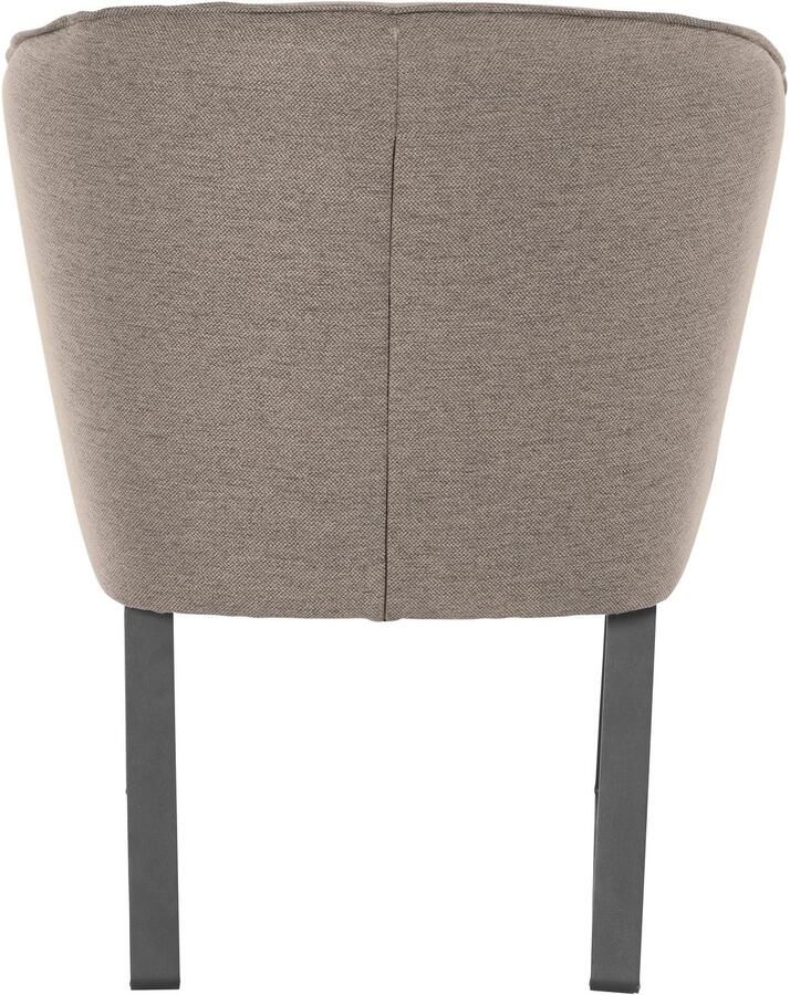Exxpo sofa fashion Fauteuil Americano loungestoel met bies en metalen poten verschillende typen bekleding 1 stuk - Foto 3