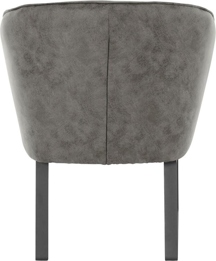 Exxpo sofa fashion Fauteuil Americano loungestoel met bies en metalen poten verschillende typen bekleding 1 stuk - Foto 3