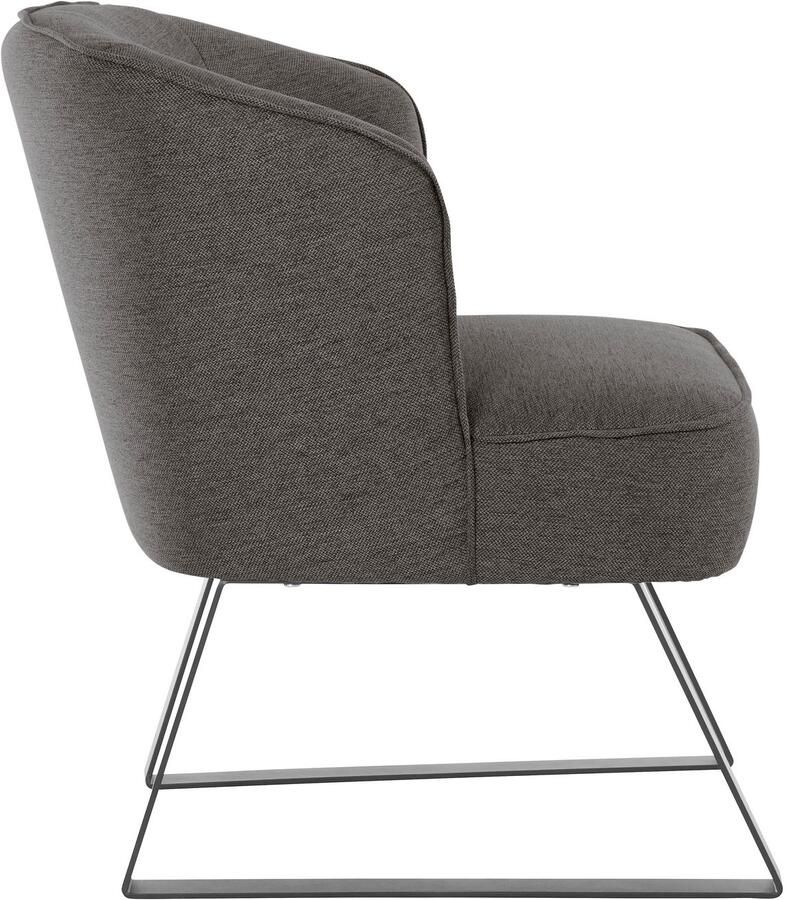 Exxpo sofa fashion Fauteuil Americano loungestoel met bies en metalen poten verschillende typen bekleding 1 stuk - Foto 2