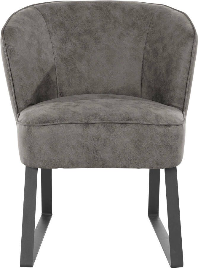 Exxpo sofa fashion Fauteuil Americano loungestoel met bies en metalen poten verschillende typen bekleding 1 stuk - Foto 9