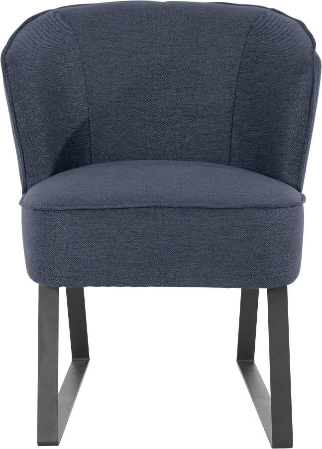 Exxpo sofa fashion Fauteuil Americano loungestoel met bies en metalen poten verschillende typen bekleding 1 stuk - Foto 8