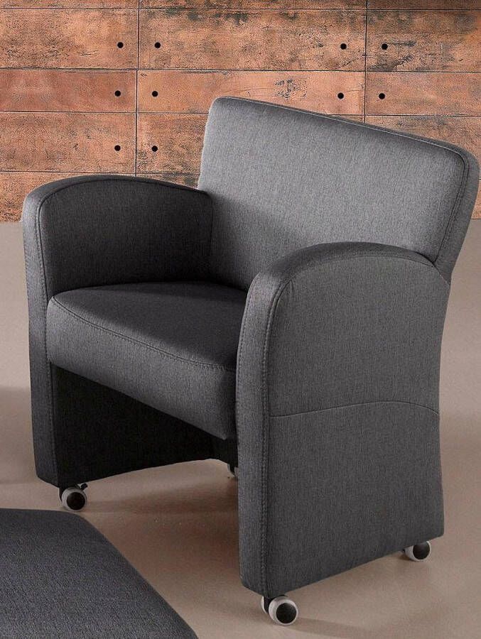 Exxpo sofa fashion Fauteuil Intenso loungesessel modern keuze uit leer of textiel hoge bodemvrijheid vrij in de ruimte te plaatsen hoog zitcomfort - Foto 10