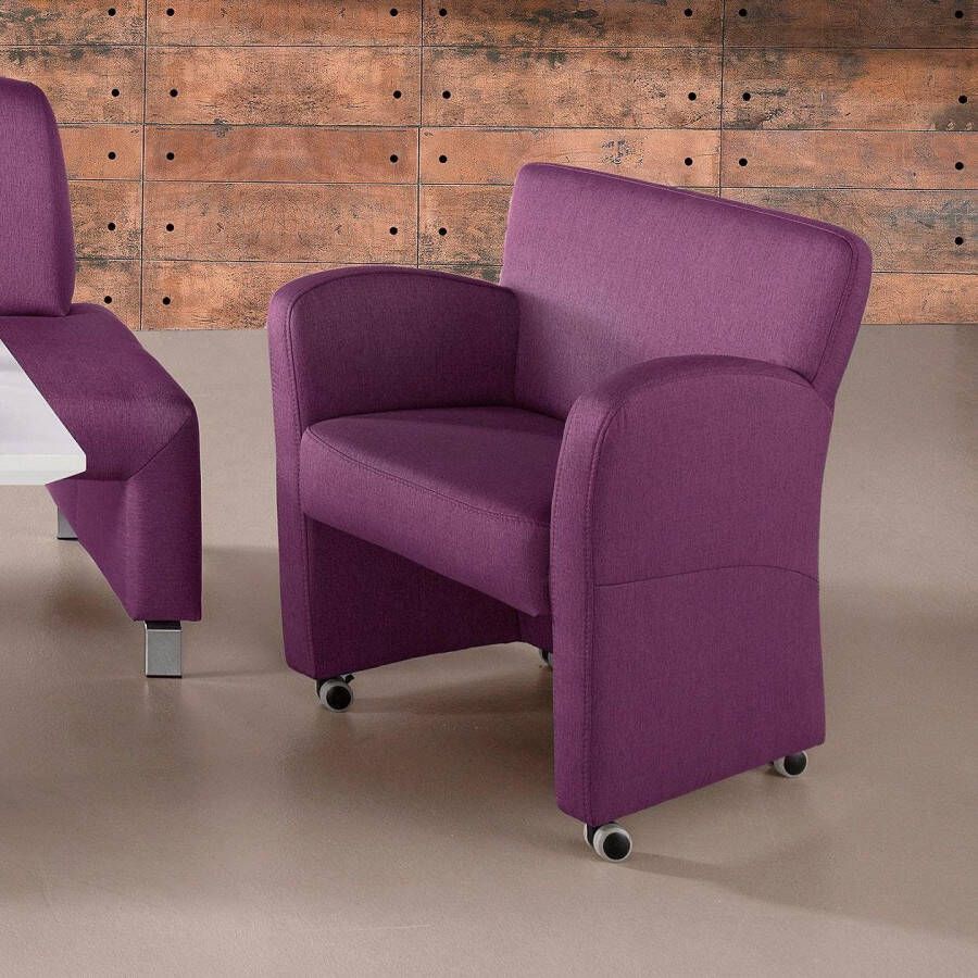 Exxpo sofa fashion Fauteuil Intenso loungesessel modern keuze uit leer of textiel hoge bodemvrijheid vrij in de ruimte te plaatsen hoog zitcomfort - Foto 4