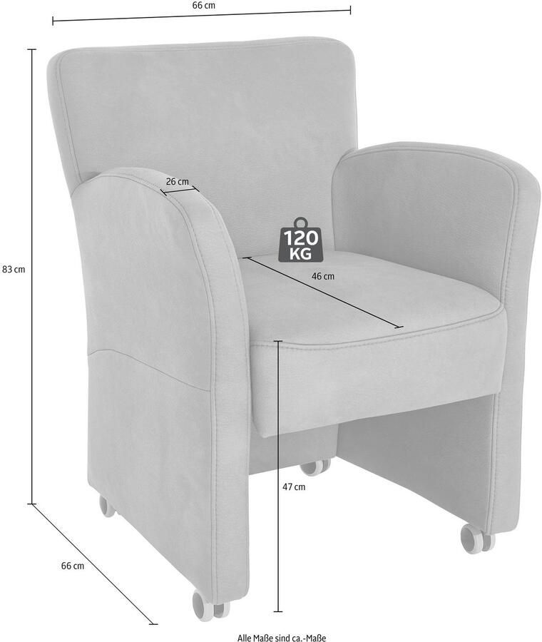 Exxpo sofa fashion Fauteuil Intenso loungesessel modern keuze uit leer of textiel hoge bodemvrijheid vrij in de ruimte te plaatsen hoog zitcomfort