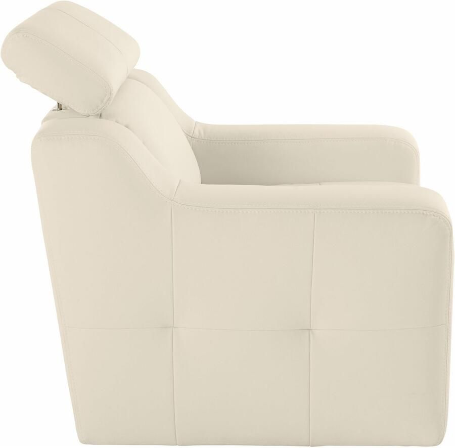 Exxpo sofa fashion Fauteuil Lotos loungestoel met verstelbare hoofdsteun resp. rugleuning (set) - Foto 2