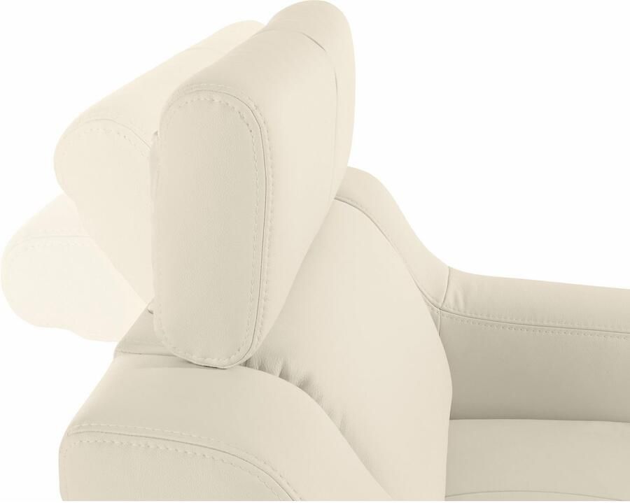 Exxpo sofa fashion Fauteuil Lotos loungestoel met verstelbare hoofdsteun resp. rugleuning (set) - Foto 5