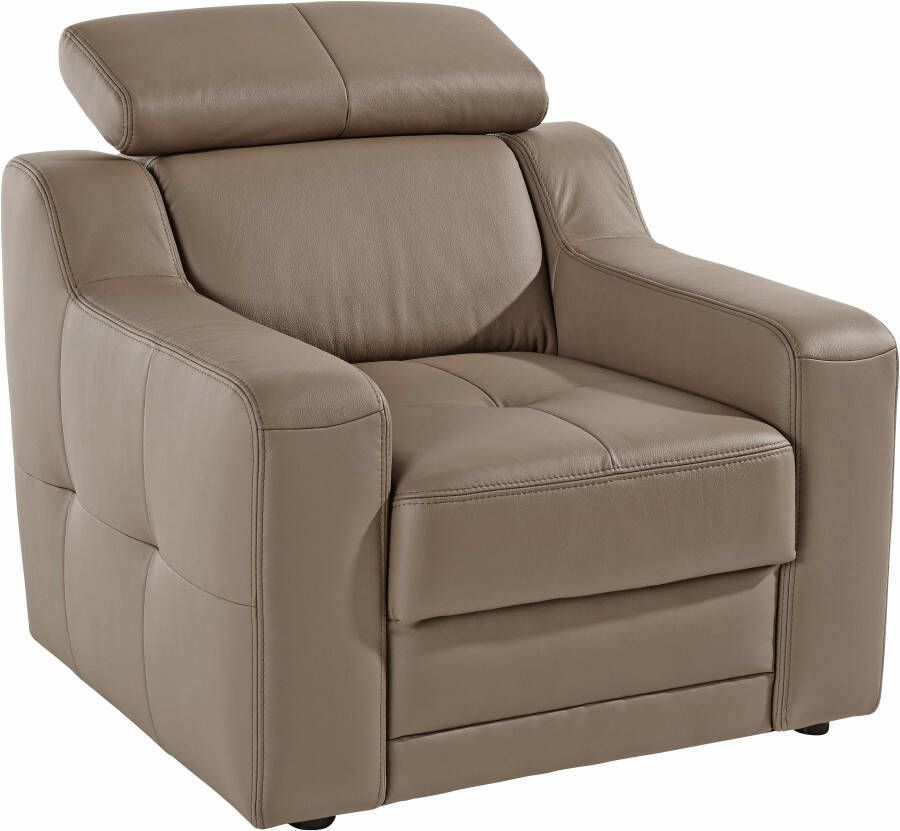 Exxpo sofa fashion Fauteuil Lotos loungestoel met verstelbare hoofdsteun resp. rugleuning (set) - Foto 9