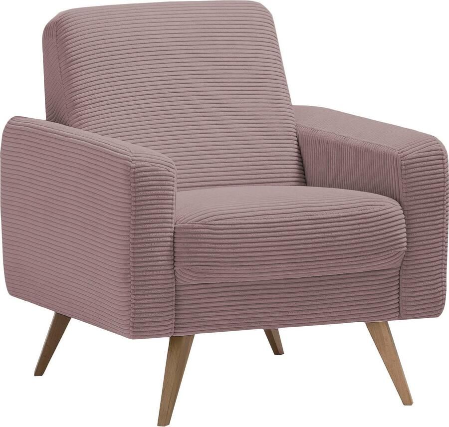 Exxpo sofa fashion Fauteuil Samso loungestoel elegant en comfortabel actuele cord bekleding - Foto 2