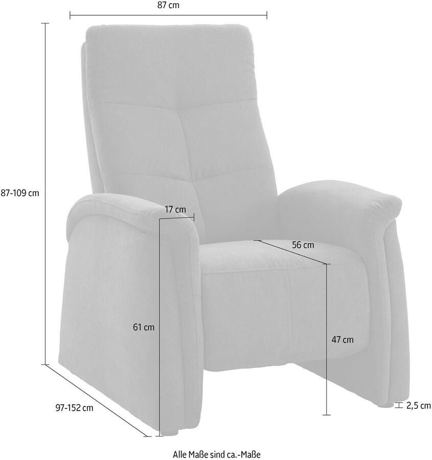 Exxpo sofa fashion Fauteuil Tivoli hoge rugleuningstoel relaxstoel bioscoopstoel comfortabel (set)