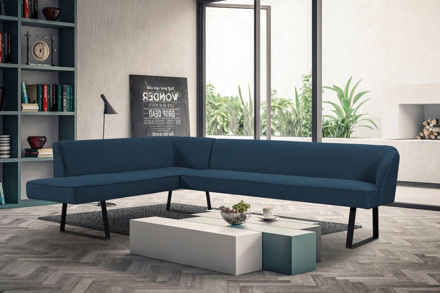 Exxpo sofa fashion Hoekbank Americano met opstaande naad en metalen poten bekleding in verschillende kwaliteiten - Foto 4