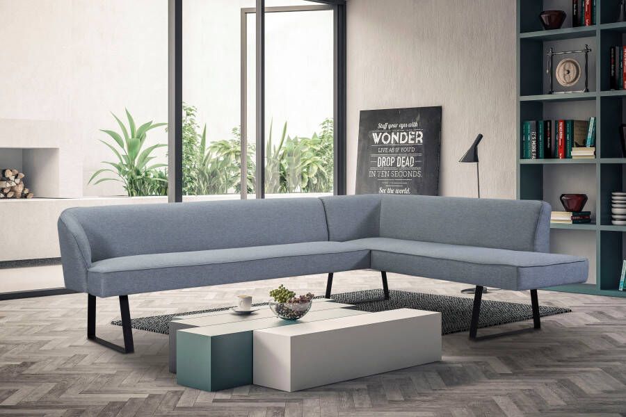 Exxpo sofa fashion Hoekbank Americano met opstaande naad en metalen poten bekleding in verschillende kwaliteiten - Foto 5