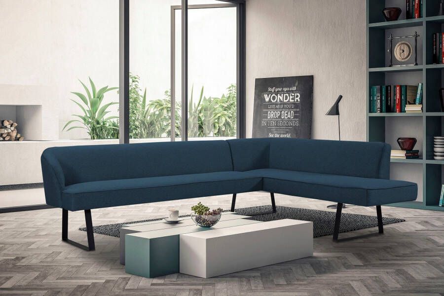 Exxpo sofa fashion Hoekbank Americano met opstaande naad en metalen poten bekleding in verschillende kwaliteiten - Foto 6