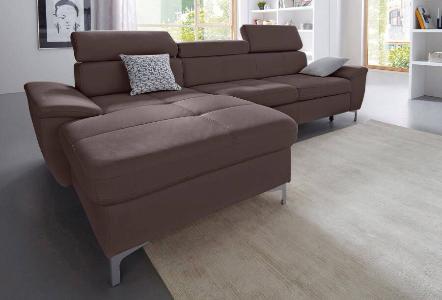 Exxpo sofa fashion Hoekbank Azzano naar keuze met slaapfunctie en bedkist