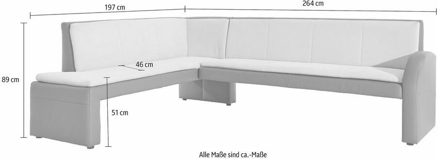 Exxpo sofa fashion Hoekbank Cortado elegant en modern met hoog zitcomfort hoge bodemvrijheid mooie detailverwerking optioneel leren bekleding - Foto 2