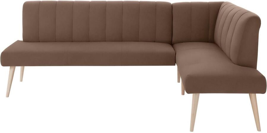 Exxpo sofa fashion Hoekbank Costa moderne rugstikking comfortabel en elegant hoge houten voet - Foto 5