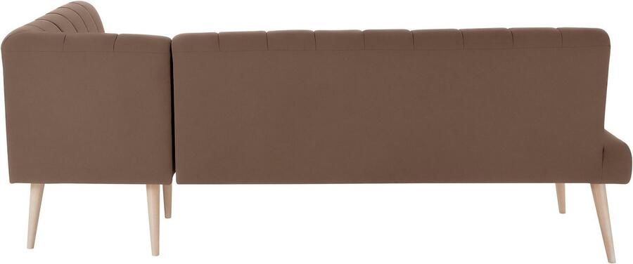 Exxpo sofa fashion Hoekbank Costa moderne rugstikking comfortabel en elegant hoge houten voet - Foto 7