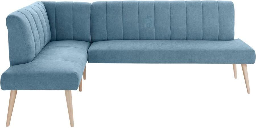 Exxpo sofa fashion Hoekbank Costa moderne rugstikking comfortabel en elegant hoge houten voet - Foto 2