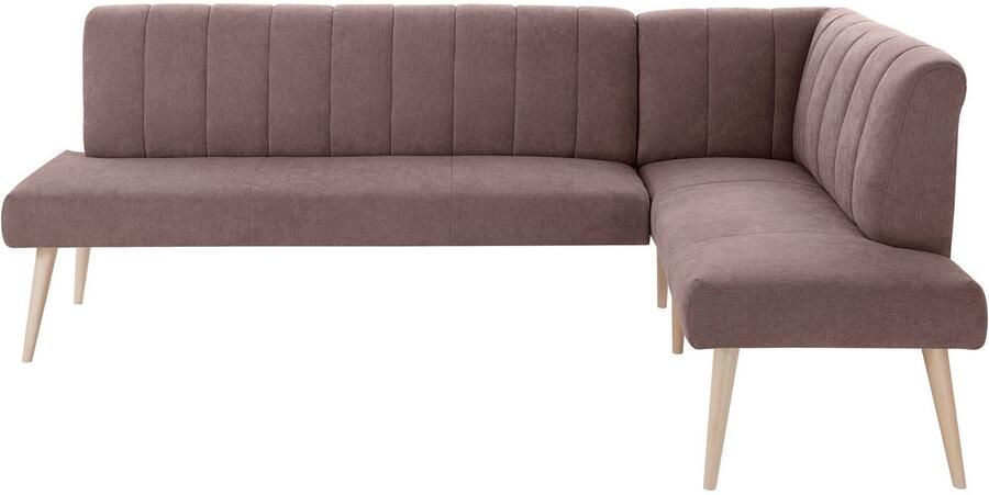 Exxpo sofa fashion Hoekbank Costa moderne rugstikking comfortabel en elegant hoge houten voet - Foto 2