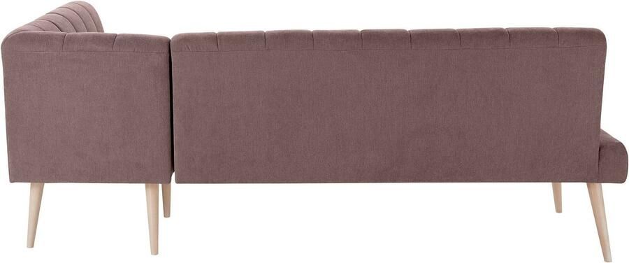 Exxpo sofa fashion Hoekbank Costa moderne rugstikking comfortabel en elegant hoge houten voet - Foto 4