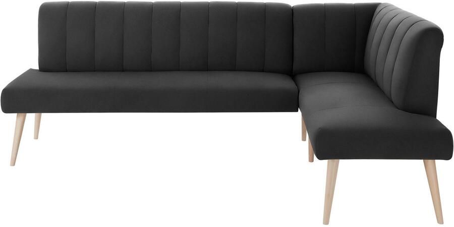 Exxpo sofa fashion Hoekbank Costa moderne rugstikking comfortabel en elegant hoge houten voet - Foto 3