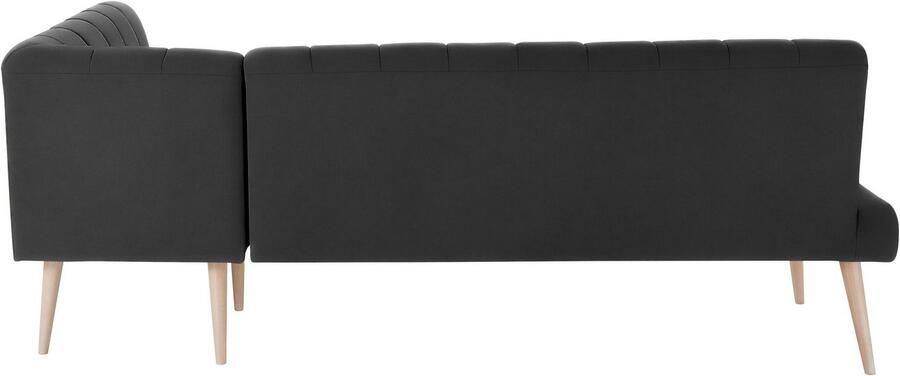 Exxpo sofa fashion Hoekbank Costa moderne rugstikking comfortabel en elegant hoge houten voet - Foto 5