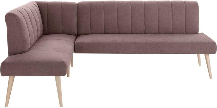 Exxpo sofa fashion Hoekbank Costa moderne rugstikking comfortabel en elegant hoge houten voet - Foto 2