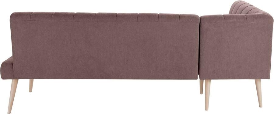 Exxpo sofa fashion Hoekbank Costa moderne rugstikking comfortabel en elegant hoge houten voet - Foto 5