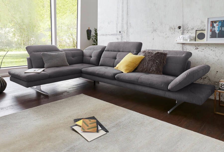 Exxpo sofa fashion Hoekbank DANA inclusief hoofd- resp. verstelbare rugleuning en verstelbare armleuning - Foto 5