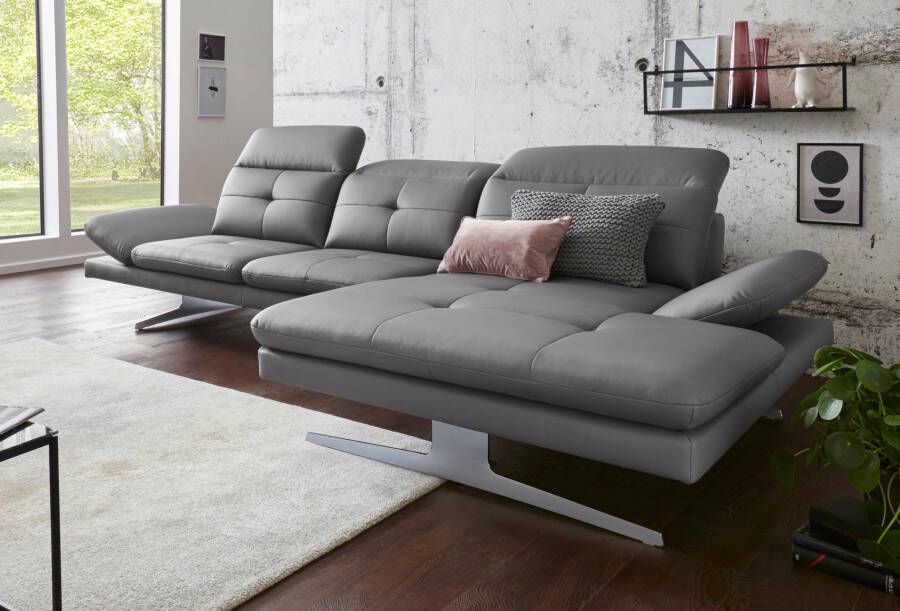Exxpo sofa fashion Hoekbank Dana L-Form inclusief hoofd- resp. verstelbare rugleuning en verstelbare armleuning - Foto 5