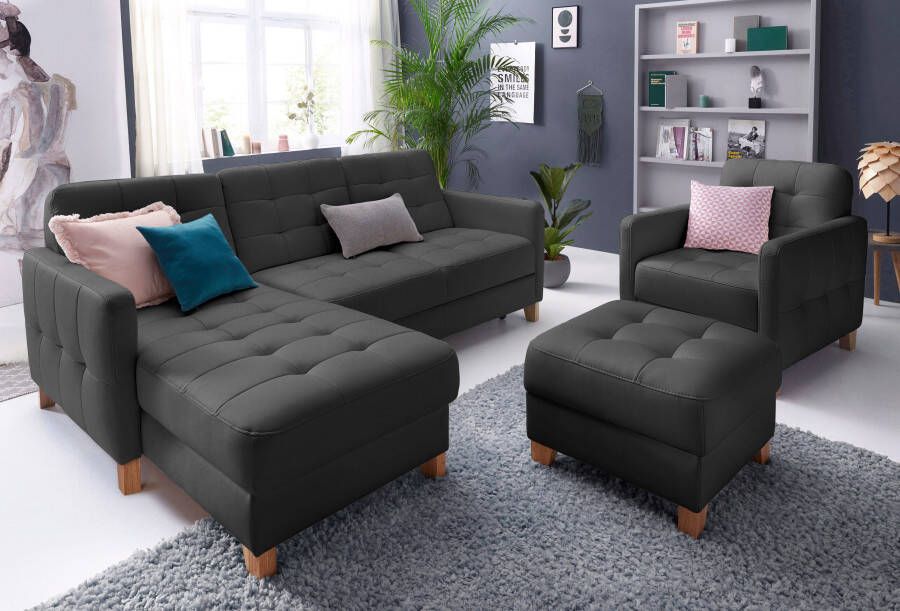 Exxpo sofa fashion Hoekbank Elio optioneel met slaapfunctie