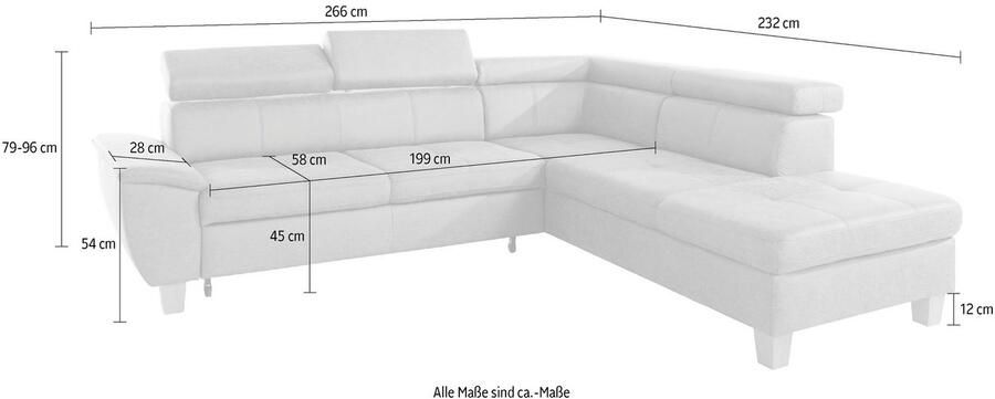 Exxpo sofa fashion Hoekbank Enya uitgebreide afwerking hoog zitcomfort comfortabel L-vorm - Foto 7