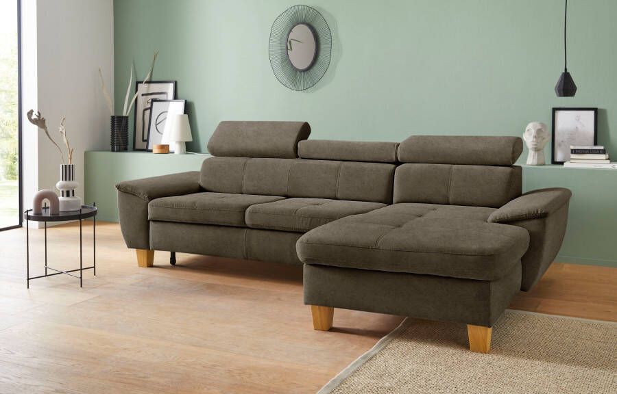 Exxpo sofa fashion Hoekbank Enya Verstelbare hoofdsteun naar keuze met slaapfunctie en bedkist - Foto 9