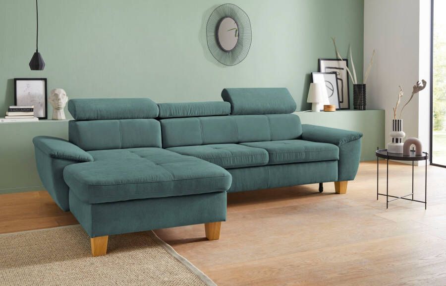 Exxpo sofa fashion Hoekbank Enya Verstelbare hoofdsteun naar keuze met slaapfunctie en bedkist - Foto 13
