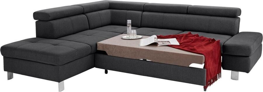 Exxpo sofa fashion Hoekbank Fiji L-vorm met verstelbare hoofdsteun resp. rugleuning naar keuze met slaapfunctie - Foto 11