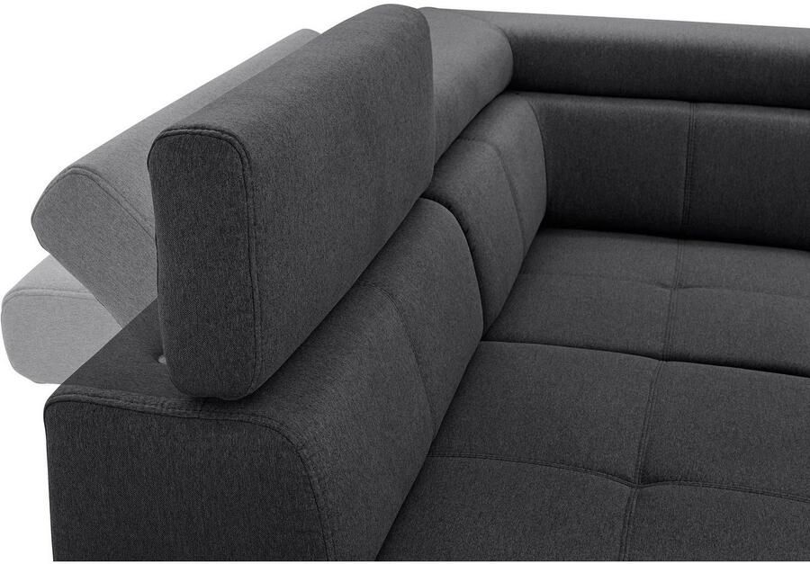Exxpo sofa fashion Hoekbank Fiji L-vorm met verstelbare hoofdsteun resp. rugleuning naar keuze met slaapfunctie - Foto 2