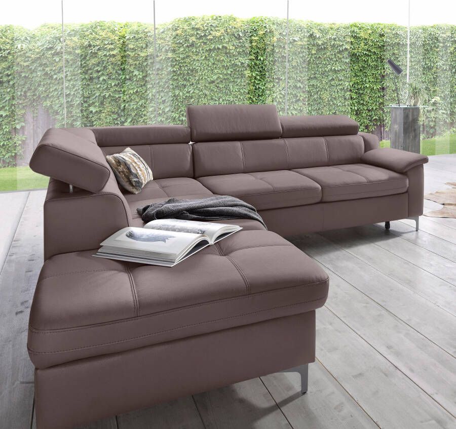 Exxpo sofa fashion Hoekbank Florenz L-vorm met verstelbare hoofdsteun naar keuze met slaapfunctie - Foto 3
