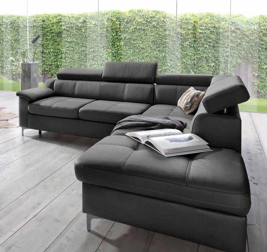 Exxpo sofa fashion Hoekbank Florenz L-Form met verstelbare hoofdsteun naar keuze met slaapfunctie - Foto 5