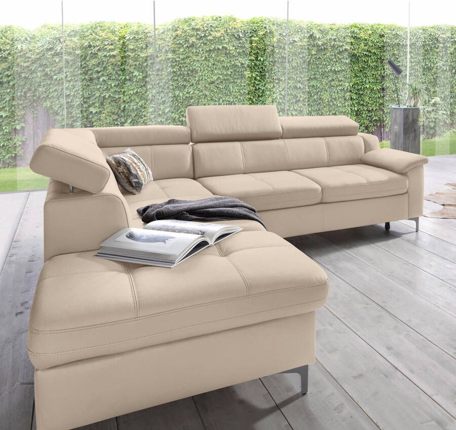 Exxpo sofa fashion Hoekbank Florenz L-vorm met verstelbare hoofdsteun naar keuze met slaapfunctie - Foto 7
