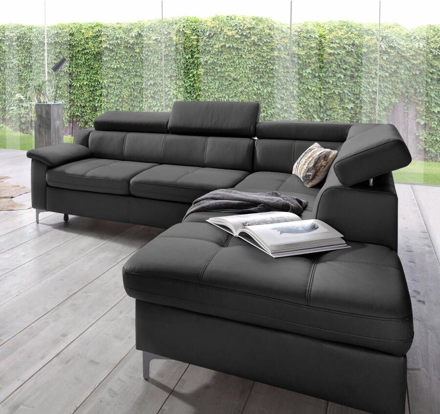 Exxpo sofa fashion Hoekbank Florenz L-vorm met verstelbare hoofdsteun naar keuze met slaapfunctie - Foto 4