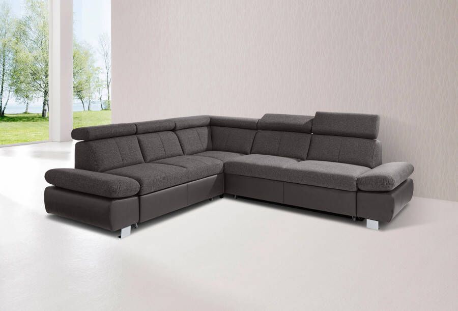 Exxpo sofa fashion Hoekbank Happy inclusief verstelbare hoofdsteun en verstelbare armleuning naar keuze met slaapfunctie - Foto 10