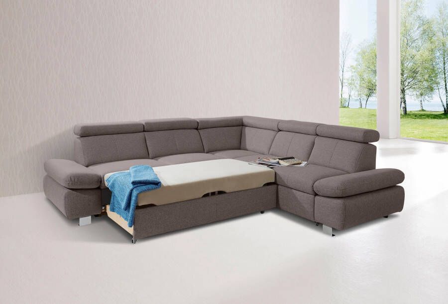 Exxpo sofa fashion Hoekbank Happy inclusief verstelbare hoofdsteun en verstelbare armleuning naar keuze met slaapfunctie - Foto 5