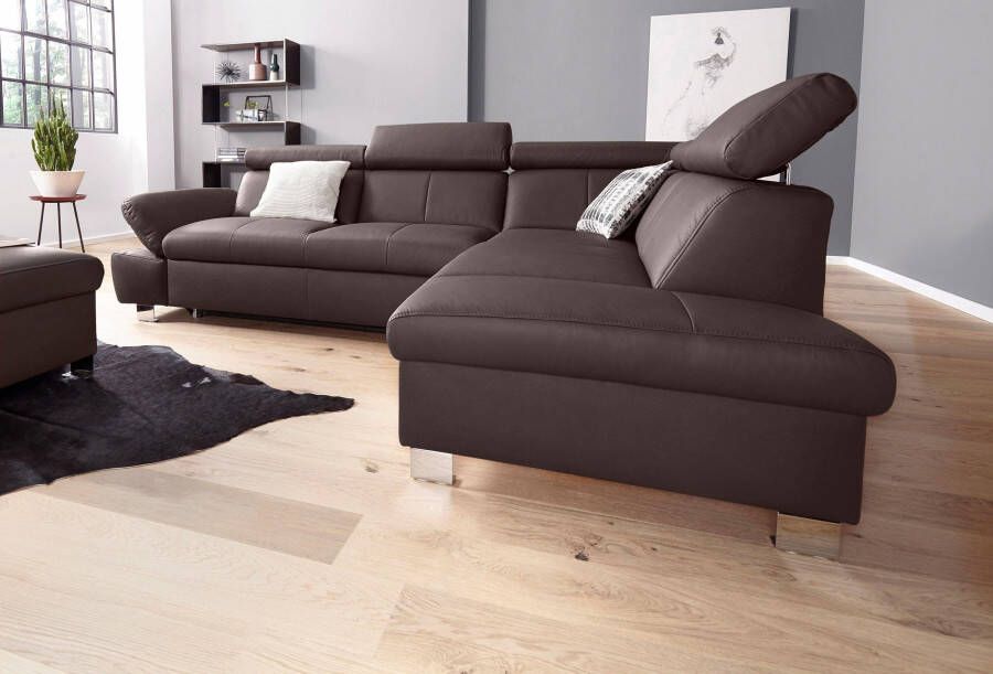 Exxpo sofa fashion Hoekbank Happy L-vorm optioneel met slaapfunctie